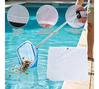 Épuisette de piscine à mailles ultra fines de remplacement 26"x22" réglable, grande épuisette à feuilles en nylon pour piscine, spa et bain à remous 10pcs 66X56CM