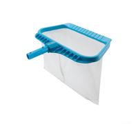 Épuisette de piscine robuste avec filet ultra fin, sac de 38 cm de profondeur pour feuilles et débris, manche télescopique pour piscine, spa, étangs et