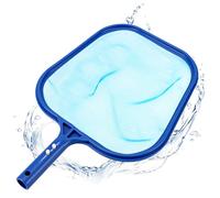 Épuisette de surface pour piscine - Épuisette professionnelle avec cadre robuste et filet plat en nylon à mailles fines