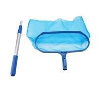 Épuisette Piscine Filet Fine avec Manche Extensible Filet Nylon Renforcé Cadre Plastique Léger Poignée Aluminium Ajustable Fonction de