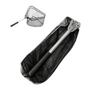Épuisette pliable avec poignée antidérapante, portable et avec tête | Filet d'atterrissage pliable pour la pêche dans les ruisseaux, les bassins, les lacs, les rivières, les eaux côtières ainsi