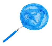 Épuisette ronde pour piscine avec tige télescopique, râteau à feuilles. Outil de nettoyage rapide, cadres robustes, filets à