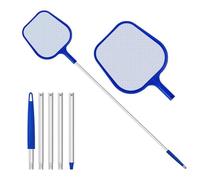 épuisettes de Surface pour Piscine, Filet de Piscine, épuisette Piscine avec 120CM Télescopique Réglable pour Nettoyer BALAI