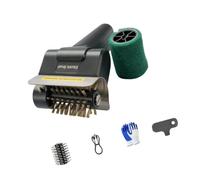 Épurateur de grille de brosse de barbecue électrique avec tête de brosse roulante pour un entretien régulier du gril après la cuisson à la maison Épurateur de grille de barbecue électrique alimenté un