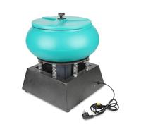 eQianyuan Polisseuse Vibrante pour Bijoux 12 L, Machine de Polissage 250 W | Pour Bijoux, Pierres et Pièces Métalliques; Le Tonneau Vibrant Aide à Polir, Ébavurer et Lisser les Surfaces