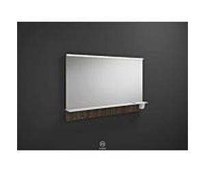 Eqio miroir lumineux SEZQ120F2012 120 x 76,9 x 15 cm, décor châtaigne truffe, plafonnier LED horizontal Burgbad