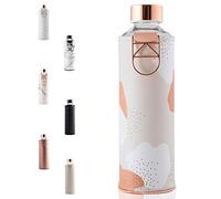 EQUA Grande Gourde en Cuir synthétique 750 ML, en Verre Borosilicate sans BPA et Anti-Fuite, Adulte Mixte, MM Faux
