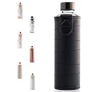 EQUA Grande Gourde en Cuir synthétique 750 ML, en Verre Borosilicate sans BPA et Anti-Fuite, Adulte Mixte, MM Faux