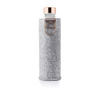 EQUA MMBO 7 Rose Gold Mismatch Bouteille en Verre avec Housse en Feutre Doré Rose 750 ML s