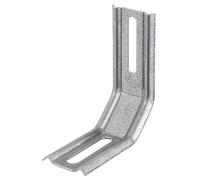 Equerre 3 pans 45 degrés 80x72x30 Galva Alberts - 341367