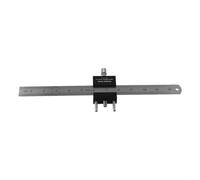 Équerre 3D en Aluminium avec Règle Acier 300mm pour Traçage Angle et Menuiserie - Gabarit de Perçage pour précis 20-60mm(B)