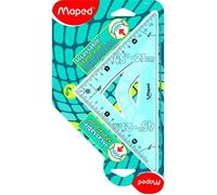 Équerre 45° incassable - MAPED - 21 cm - Graduations claires et lisibles - Chiffres plus gros - Graduations progressives