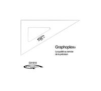 Equerre 60° 3 bords anti-taches 26 cm - graphoplex