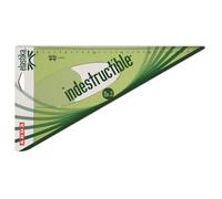 Équerre 60° 30 cm JPC Tracage Elastika - Flexible, graduation mm gravée, bords anti-taches, verte