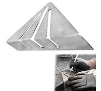 Équerre à onglet professionnelle pour le travail des métaux, règle triangulaire de charpentier avec guides d'angle, outil de mesure de précision pour le travail du bois pour encadrement, marquage de