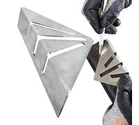 Équerre À Onglet | Robuste Guide D'Angle Et Rapporteur 22,5° - 90° | Règle Triangulaire À Onglet En Acier Inoxydable | pour Charpente, Toiture et Construction, Projets DIY, Tuyauterie, Tubes Ronds et