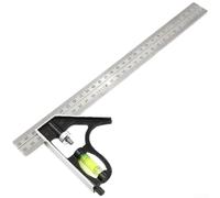 Équerre Acier 300mm Précision Équerre Acier 300mm Précision Équerre | Acier inoxydable pour durable, résistant à la rouille, pour idéal atelier et pour chantier, mesures fiables long terme