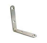 Equerre chaise 80x80mm épaisseur 3mm zingué blanc - - J505120
