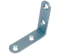 Equerre chaise têtes rondes - zingué blanc - 15 x 2 x 50 mm - sachet de 25