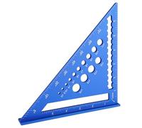 Equerre Charpentier, Équerre Menuisier, Équerre Triangle De Menuisier 7 Pouces Métrique, Equerre de Charpentier Métrique, pour Charpentier, Ingénieur, Couvreur, Bricolage Outillage (Bleu)