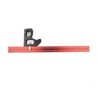 Équerre Combinée Acier 300mm Précision Menuisier(400mm) | Acier pour robuste, précision au millimètre, pour idéal pour menuiserie fine et assemblages complexes