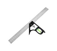 Équerre Combinée Règle de charpentier réglable avec niveau à bulle | Équerre de menuiserie 30 cm Pour projet bricolage, pose placards, fabrication meubles, rénovation maison, chantier,