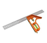 Équerre combinée - Règle multifonctionnelle réglable de 300 mm - Outil de mesure d'angle de 12 pouces avec niveau à bulle et extrac