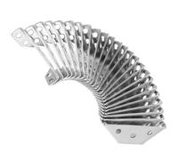 Équerre D’angle en Acier Inoxydable 24 Pièces | Finition Polie, Bords Lisses, Pose Rapide, Usage Polyvalent, Argenté, Bricolage Maison