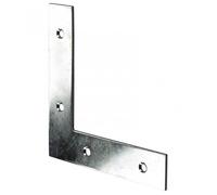Equerre d'assemblage plate acier zingué HETTICH - l.100 mm