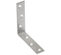 Equerre d'assemblage simple - L : 40 mm - 15 x 40 x 1.5 mm - 4 trous D4.5