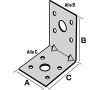 Simpson Strong-Tie Équerre d'assemblage EA664/2 acier galvanisé 40x60x60x2 mm