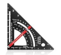 Équerre de charpentier de 17,8 cm, angle réglable, combinaison carrée multifonctionnelle pour le travail du bois, outil de mesure pour la construction