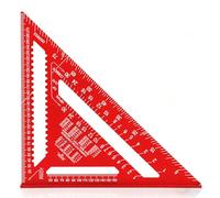 Équerre de charpentier en aluminium 30 cm Outil de toiture métrique multifonction - Équerre de vitesse pour le travail du bois avec rapporteur et détecteur d'angle pour la construction, les projets de