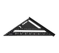 Équerre de charpentier Outil de traçage en aluminium pour charpentier | Équerre Triangle Métrique pour Mécanicien pour Guide de Coupe du Bois, Coupes d'Onglet, Mesure d'Angle, Menuisiers et