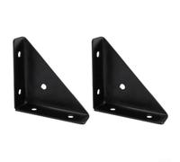 Équerre de Coin 3 Faces Acier 30pcs Renforcée Équerre de Coin(Large-black) | Structure 3 faces, anti-balancement, fixation multi-angles, pour idéal lit et , réduction jeu articulation
