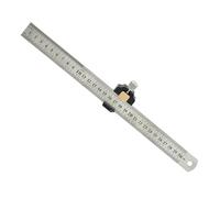 Équerre de combinaison réglable en acier, bloc de positionnement 45 à 90 degrés, jauges de marquage pour précision menuiserie équerre combinée