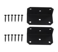 Équerre de Fixation Acier pour 4x4 Pouces pour robuste Équerre(2 Sets) | Acier épais, finition noire, résistance rupture, stabilité longue durée, design -en-un