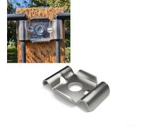 Équerre de fixation de clôture renforcée en acier inoxydable 304 pour | Acier inoxydable 304, résistant aux intempéries, pour un ajustement idéal 28-32 mm, montage mural stable