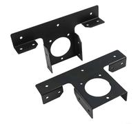 Équerre de Fixation Lourde 3 Voies pour Bois Charpente | Métal épais 2.7mm, finition noire anti-rouille, pour poteaux pour 4x4 pouces, installation extérieure durable