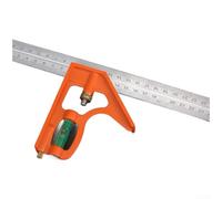 Équerre de Menuisier 180° Précision Haute Équerre de Menuisier(B) | Acier inoxydable épais, mesure angles 0-180°, pour idéal menuiserie, construction, métal