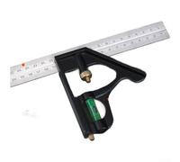 Équerre de Menuisier 180° Précision Haute Équerre de Menuisier(C) | Acier inoxydable épais, mesure angles 0-180°, pour idéal menuiserie, construction, métal