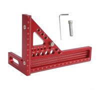 Équerre de Menuisier 3D avec Traceur d'Angles | Design 3D multifonction, traceur intégré, 6 angles préréglés, précision accrue, pour idéal marquage