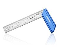 WORKPRO Équerre en acier inoxydable et manche en aluminium 200 mm pour menuiserie et serrurerie