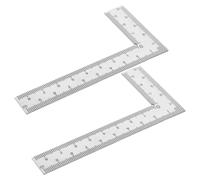 Équerre de Menuisier Double Face Mini Graduation Millimétrique | Bords Polis sans Bavure, Marquages Clairs et Précis, Outil pour Menuiserie et Pose Carrelage