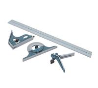 Équerre de Menuisier Règle de Mesure Multi Angles 12 Pouces | Acier au Carbone, Mesure Précise 0 à 180 Degrés, Étui Protecteur, Usage Menuiserie et Charpente