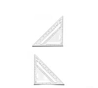Equerre de menuisier robuste en alliage d'aluminium double face | 45 et 90 degrés de mesure, pour un ajustement idéal pour les scies, onglets précis, outil durable
