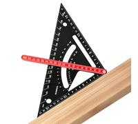 Équerre de travail du bois | Équerre de combinaison de charpentier | Règle triangulaire réglable d'angle de mesure, accessoires de menuiserie pour rénovation de la maison, loisirs