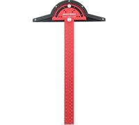 Équerre d'ébénisterie - Règle en T de 300 mm (30 cm) - Alliage d'aluminium - Système de blocage Posi-Lock - Règle de bordure - Règle de traçage - Livrée avec une étui de rangement