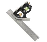 Équerre d'ingénieur de 150 mm + niveau à bulle entièrement réglable