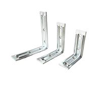 Equerre Etagere Murale Renfort d'angle en L fer robuste à 90 °, support Angle droit acier épais for étagère de meubles 10 pièces(10PCS trumpet 49MM)